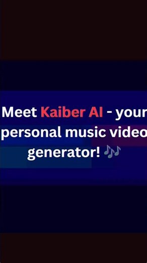 Kaiber AI - Make Music Videos with Just a Prompt! 🎶✨ #trending #ytshorts #aitools #1million #kaiber