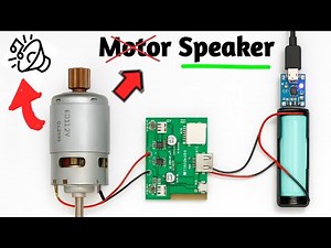🔊 DIY Experiment: Using a DC Motor as a Speaker with Bluetooth Module | Amazing Science Trick!