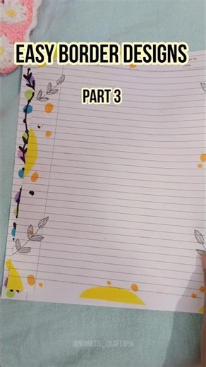 Border Design Ideas for School Projects | Part 3 #shorts #craft #borderideas