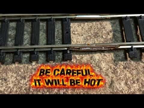 How to solder together HO scale flex track
