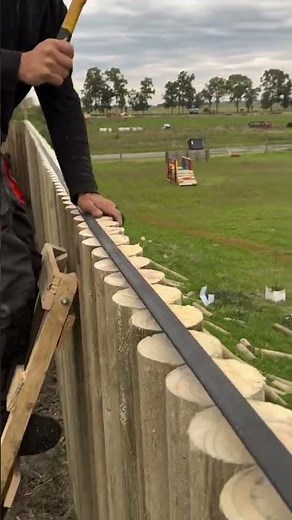 Amazing Wooden Fence Installation Process! Perfect Post Alignment with Steel Capping