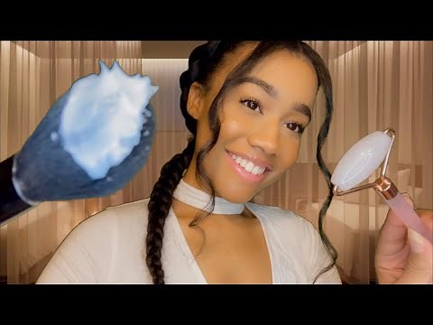 [ASMR] Extremely Relaxing Spa Role-play W/ Facial & Scalp Massage(Face Touching)