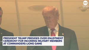 President Trump became the first commander-in-chief in the stands at a regular-season NFL game since 1978, attending Sunday's Commanders-Lions game in Landover, Maryland. https://abcnews.link/H6ZFwZV | ABC News