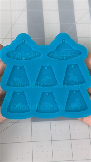 UFO resin earring mold 🩵 #resin #silicone #handmade #shorts #alien