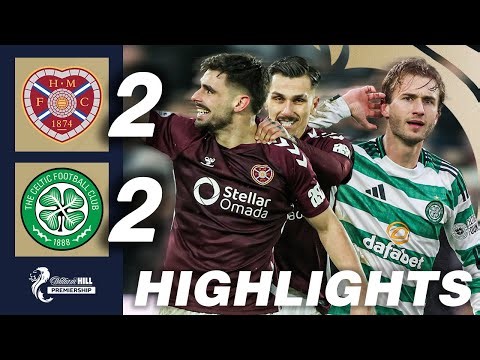 Heart of Midlothian 2-2 Celtic | HIGHLIGHTS | William Hill Premiership