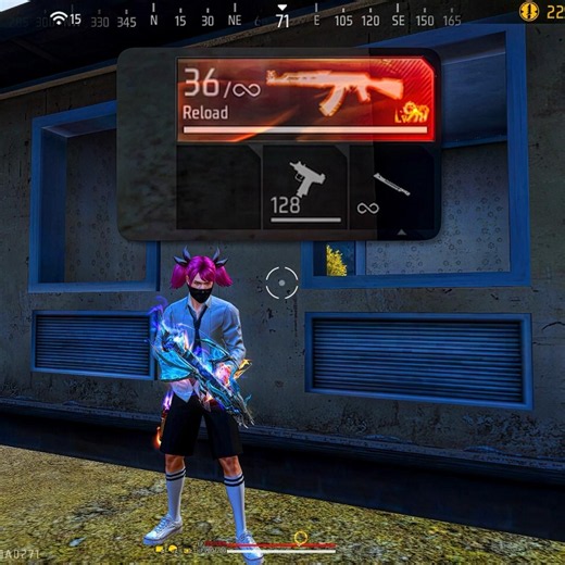 Evo AK Max Lvl 99 ☠️ + Hammer 🔨 #freefire #nuxoff