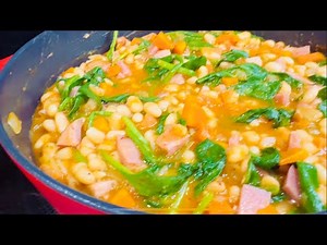 Holiday Survival Food! Quick Navy Bean & Ham Stew for Busy In-Between Days 🤯