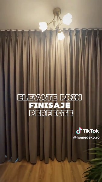 Draperii în tonuri calde pentru toamna aceasta