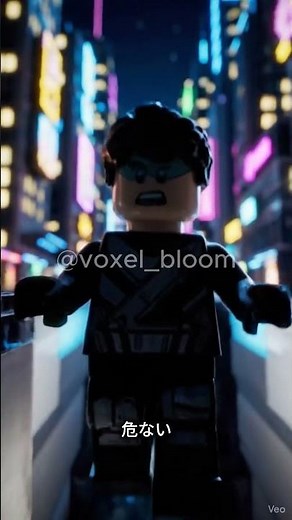 【レゴ 4K】崩壊するネオ東京を疾走！ミニフィグVSサムライ巨大メカ | サイバーパンク・アクション