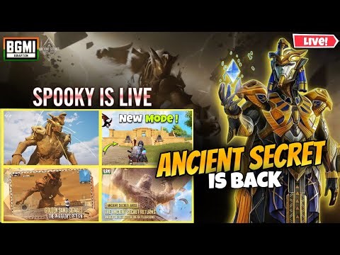 ANCIENT SECRET IS BACK🔥 🔥| IPAD PRO GAMPLAY | H | BGMI LIVE WITH 👻SPOOKYISLIVE