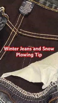 Jeans and Snow Plowing Tips #automobile #shortvideo #diy #shorts #short #shortsvideo #how #howto