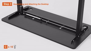 Stary Electric Standing Desk Adjustable Height Sit Stand Home Office Desk with Splice Board