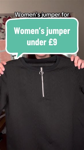 Soft textured half-zip sweatshirt with a cosy feel and relaxed fit. Long sleeves and subtle cable detail make it easy to throw on with jeans or leggings. Was £14.49 now £8.84, saving 39%. A great everyday layer for cooler days. #tiktokmademebuyit #fyp #halfzipsweatshirt #dealdrop #valentines