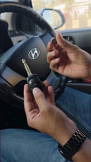 Change Car Key Battery of Any Hyundai Car #shorts #hyundai #grandi10