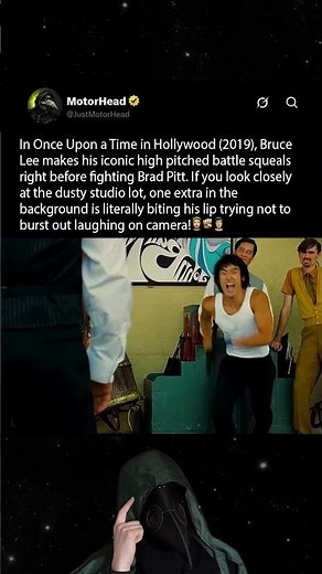 In Once Upon a Time in Hollywood (2019), Brad Pitt faced a mighty opponent