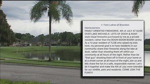 Brandon neighborhood's planned fireworks show under scrutiny by FWC due to nesting bird regulations