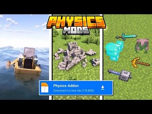 3D PHYSICS Mods For MCPE 1.21+ (DOWNLOAD LINK) 🔥