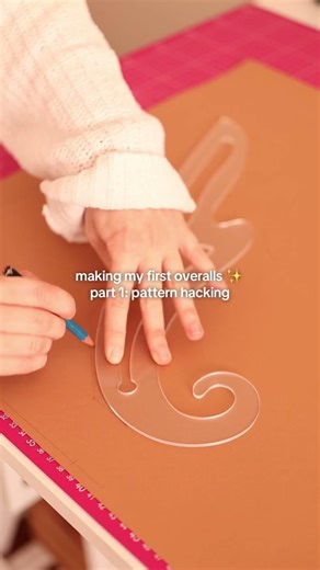 Sewing my first overalls - part 1: pattern hacking 🪡✨