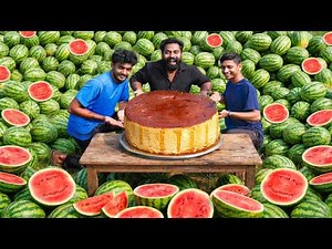 500 Kg Watermelon Caramel Pudding Cake Recipe | തണ്ണിമത്തൻ കേക്ക് | M4 Tech |