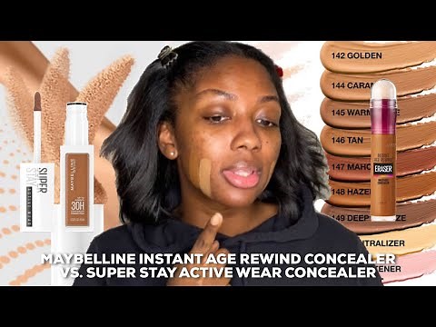 Maybelline Instant Age Rewind Concealer vs. Super Stay Active Wear Concealer | Niara Alexis