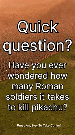 How Many Roman Soldiers Does It Take To Kill Pickachu? 🗡️ #shorts #fighting #pickachu #pokemon #fun