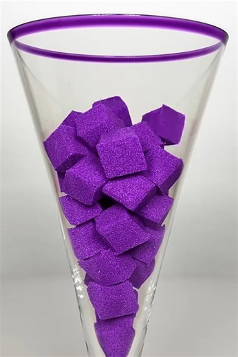 Purple Foam Cubes, Clean and Geometric Display