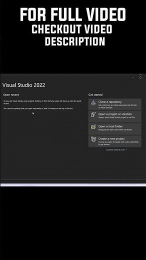 Visual Studio 2022 Download and install short