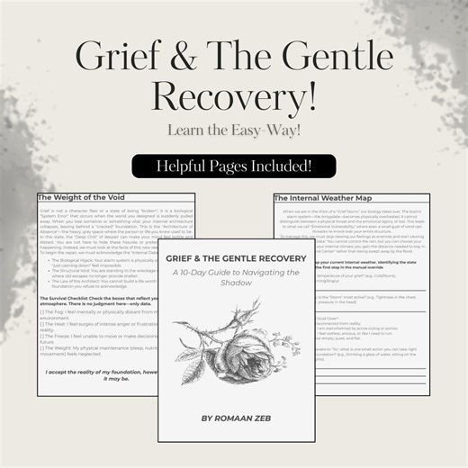 The Architecture of Absence: Grief & Loss Recovery Workbook | Printable and Fillable CBT Therapy Tools | 90-day Healing Architecture - Etsy