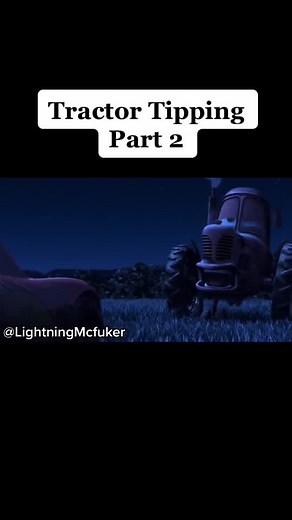 Hilarious Tractor Tipping Scene in Cars Movie Sequel