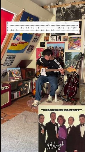 Bassline of The Day: Goodnight Tonight by Wings #shorts #paulmaccartney