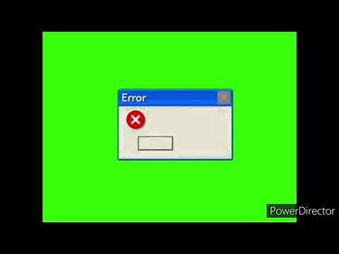 Windows Xp Error (Green Screen/Chroma Key)