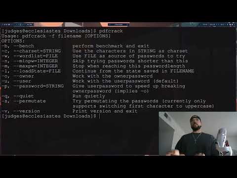 Password Cracking Using John and PDFCrack - ISM4323