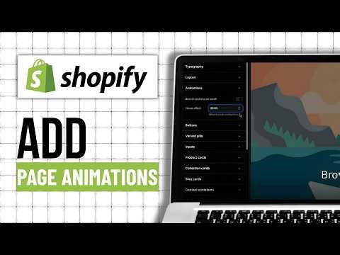 How To Add Page Animations In Shopify (Step By Step)