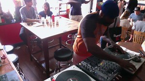 Scratching over uptempo music such as House requires deceptive speed. Getting your cuts to swing swiftly requires proper body posture, muscular endurance, energy and physical stamina (specifically in your wrists and forearms). In my opinion, the best way to build overall hand speed is to practice your chops and stabs at a speed that feels comfortable to you. Once you're able to execute your chops and stabs clean and consistently, increase the tempo of the music your scratching to! As in weight l