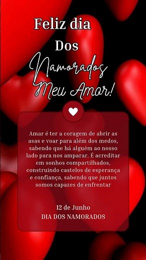 Mensagem para Dia dos Namorados ❤️ Feliz dia dos namorados 2025 - Homenagem para o dia dos namorados