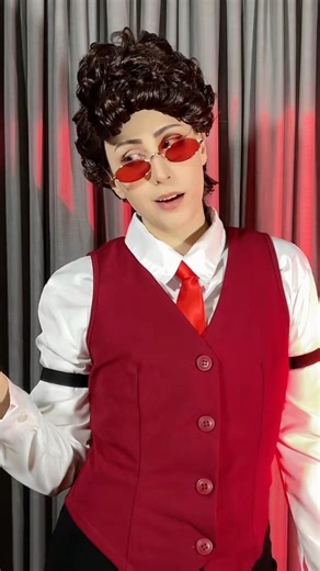 HUMAN ALASTOR COSPLAY #alastor #hazbinhotelcosplay #hazbinhotel #hazbinhotelalastor #cosplaying