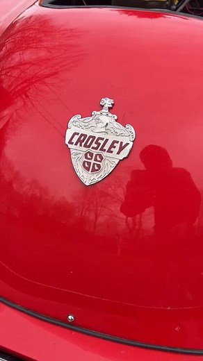 1950 Crosley Hot Shot. unwrapped from a long sleep, it started up and ran perfectly. this one is heavily modified, with a bit larger engine from a bearcat boat, bigger than the original 500 cc. These engines revved to 8000 or higher, there’s no head gasket, kind of like a Bugatti engine, even has an overhead cam and disc brakes in 1950! they were a great car during and just after World War II, but when americans started getting money and wanted bigger cars, nobody wanted the crosleys anymore and