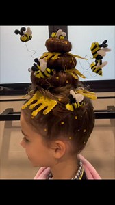Crazy Hair Day 2023 #crazyhairday #crazyhair #crazyhairdayideas #bees #hairstyle #tutorial #fyp #hairtutorial