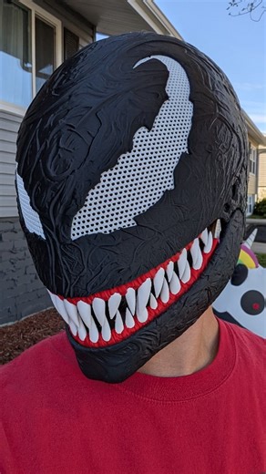 12 reactions | ️ Crafting the symbiote! Watch me bring Venom to life layer by layer with this 3D-printed helmet. From the print bed to the final fierce look — pure chaos meets craftsmanship!  #Venom #3DPrinting #Marvel #VenomHelmet #MakerTok | Average Dad Prints | Facebook
