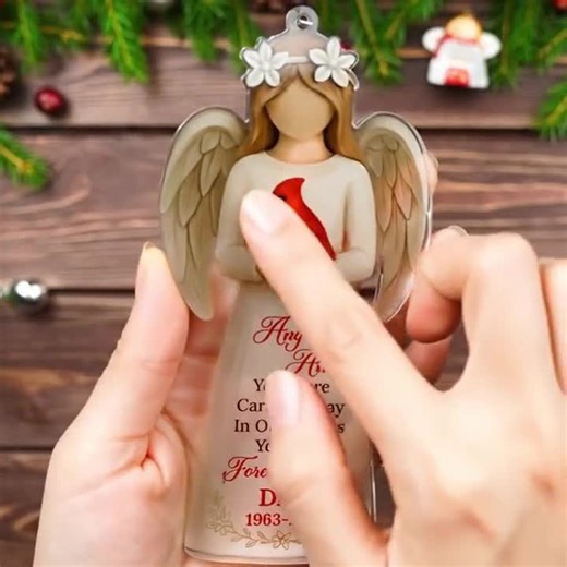 Custom Memorial Cardinal Ornament 2025: in Angels’ Arms Keepsake, Christmas Remembrance Gift - Etsy