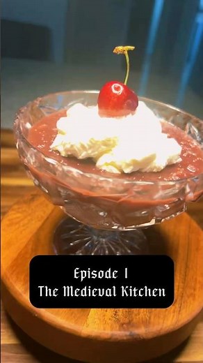 A Medieval Dessert #history #recipe #medieval #medievalhistory #cooking #dessert #pudding #fyp