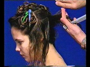 long to permed wedge haircut