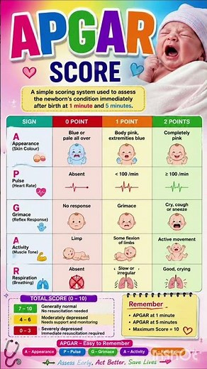 APGAR Score in 60 Seconds 🩺 | Easy Trick for NORCET 🔥