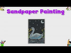 Sand Paper Painting | How to Draw on SandPaper | Crayon Painting | Activity for Kids | Art & Craft