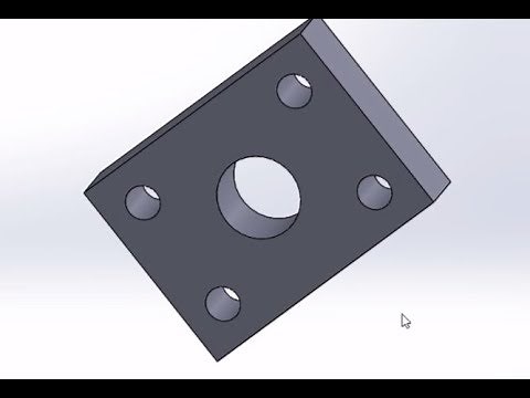 HOW TO DO SIMPLE PLATE - SOLIDWORK TUTORIAL