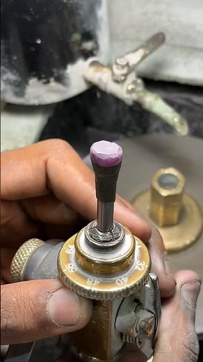 Corundum Stone Cutting | Precision Faceting & High Polish Finish #gemstone #925silver #gems #gem