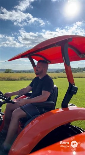 Tractor Canopy to keep you out of the weather or sunshine! #tractor #tractortok #tractoraccessories #tractorattachment