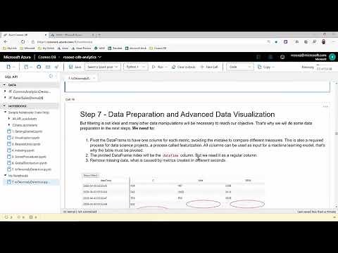 How to build an Azure Cosmos DB Jupyter Notebook to do anomaly detection