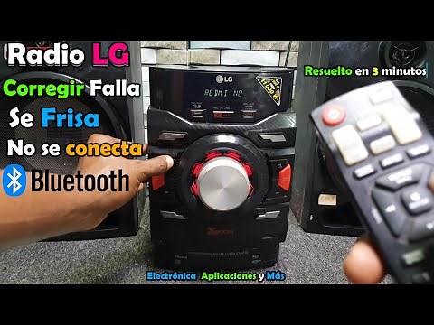 Como resetear o reiniciar Radio LG corregir falla no se conecta a Bluetooth