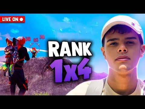 1V4 NA RANK! IMPRESSIONEI OS ALEATORIOS?! FREE FIRE